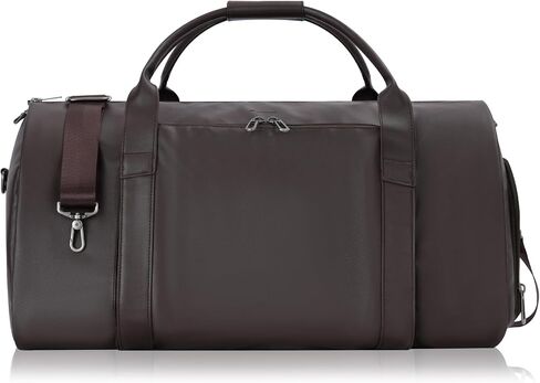 Modoker Leather Garment Bag for Travel – 2-in-1 Carry-On Suit Bag & Weekender for Women – Wedding Dress Luggage with Shoe Compartment & Shoulder Strap – Ideal for Business Trips,Pink in Kuwait