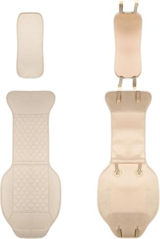 غرب Llama مقعد السيارة Coversable و Soft-Pront Pront Protector Universal 90 ٪ سيارات ، سيارات الدفع الرباعي ، الشاحنات ، نمط الماس 1 ، بيج. in Kuwait