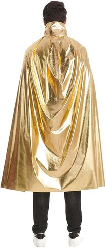 TOONRAIN Adult Cloak Men Women Golden Halloween Dress up Costume Foil Stamping Strap Cape in Saudi Arabia