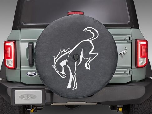 2021+ Ford Bronco OEM Abstract Bucking Bronco 35" Spare Wheel Tire Cover R2DZ-9945026-E in Saudi Arabia
