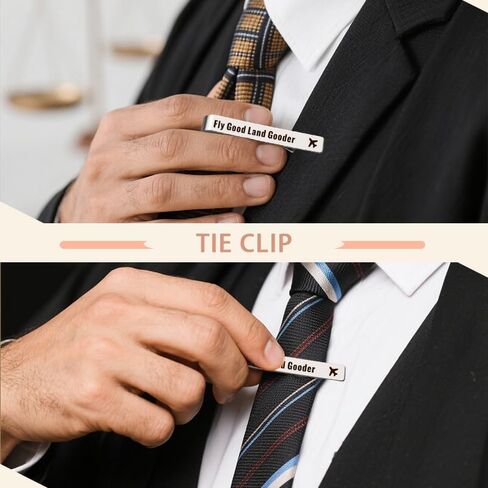 Metal Tie Clips for Men Birthday Gifts for Dad Grandpa Husband Engraved Tie Clip for Men in Saudi Arabia