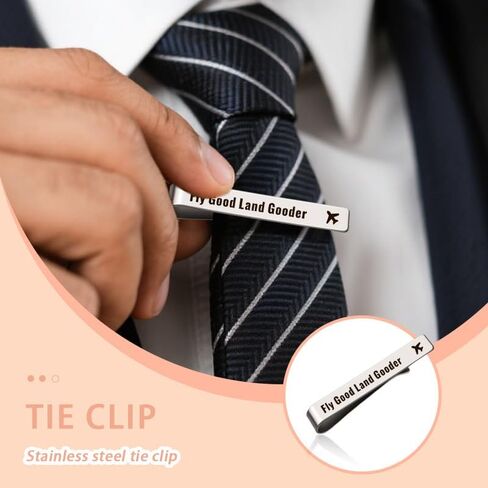 Metal Tie Clips for Men Birthday Gifts for Dad Grandpa Husband Engraved Tie Clip for Men in Saudi Arabia