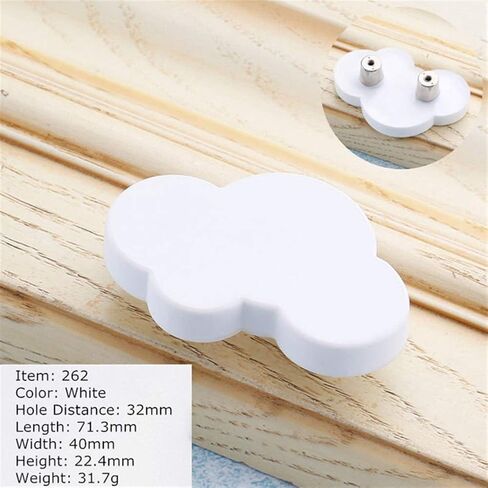 Cabinet Handles Children's Furniture Handles, Cartoon Cabinet knob Handles, PVC, Cloud Drawer (256 Pink) in Saudi Arabia