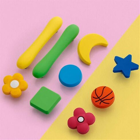 Cabinet Handles Children's Furniture Handles, Cartoon Cabinet knob Handles, PVC, Cloud Drawer (256 Pink) in Saudi Arabia