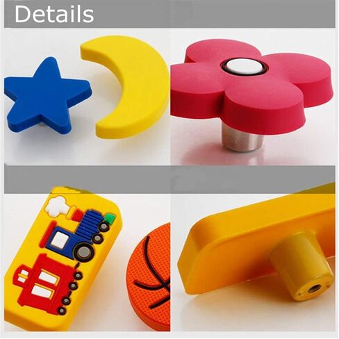 Cabinet Handles Children's Furniture Handles, Cartoon Cabinet knob Handles, PVC, Cloud Drawer (256 Pink) in Saudi Arabia