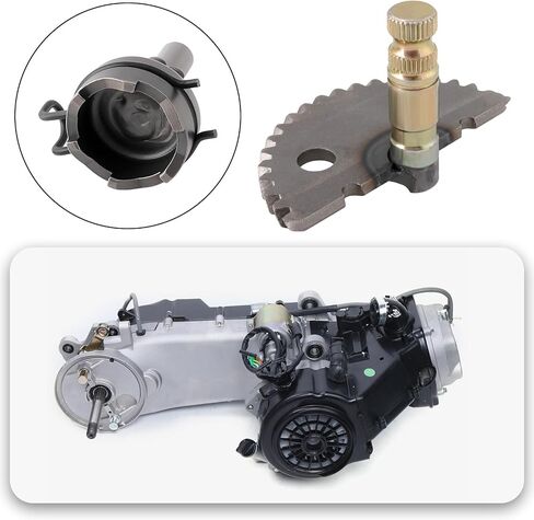 1 مجموعة دراجة نارية START GEAR GEAR ANDELL ANDELLENTERNING TELLEMBLY متوافقة مع REX RS 450 50 4T مع Baotian لـ 50CC GY6 139QMB Motors Scooter in Kuwait
