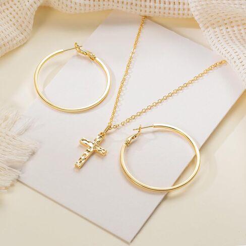 أقراط دائرية من الذهب عيار 14 قيراط للنساء أقراط دائرية كبيرة من الذهب أقراط دائرية بحافة مربعة من الذهب للنساء 14 قيراط أقراط من الذهب أقراط دائرية للنساء 40 مم in Kuwait