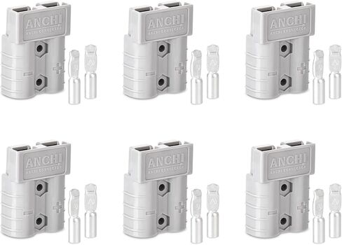 Battery Quick Disconnect Connector 50A Anderson SB50 -Waterproof Plug with Silver Contacts for Solar System/Winch/Truck/Forklift (6Pcs) in Saudi Arabia