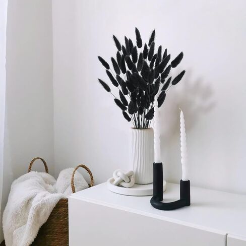 Uieke 17’’ Natural Bunny Tails Dried Flowers, 240 Pcs Dried Lagurus Ovatus, Dried Pampas Grass for Flower Arrangements Wedding Centerpieces Home Boho Baby Shower Party Fall Decorations (Orange) in Kuwait