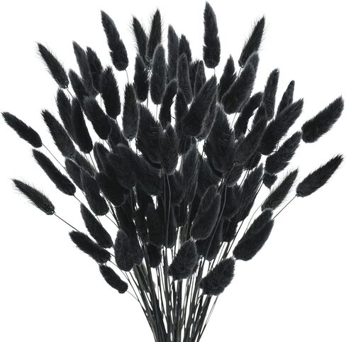 Uieke 17’’ Natural Bunny Tails Dried Flowers, 240 Pcs Dried Lagurus Ovatus, Dried Pampas Grass for Flower Arrangements Wedding Centerpieces Home Boho Baby Shower Party Fall Decorations (Orange) in Kuwait