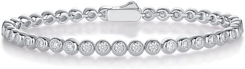 S925 Sterling Silver Galaxy Dream Diamond Tennis Bracelet for Women with 2.8ct VVS1 D-color Sparkling Diamond, Luxurious Statement Piece for Special Occasions in Saudi Arabia