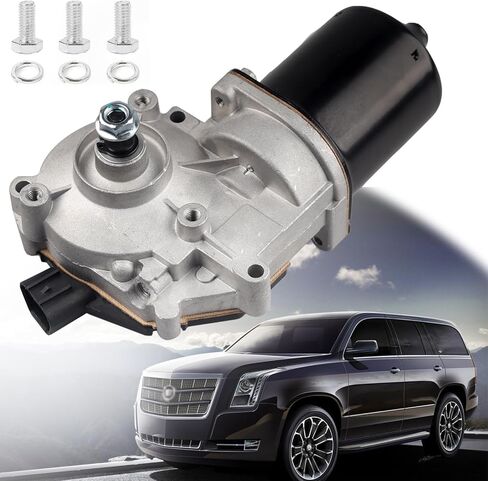 Front Windshield Wiper Motor Compatible with Cadillac Escalade 07-14 Chevy Avalanche 07-13 Silverado Suburban Tahoe 1500 2500 07-18 GMC Sierra Yukon 07-14 Replace Window Wiper Motor 15779727 in Saudi Arabia