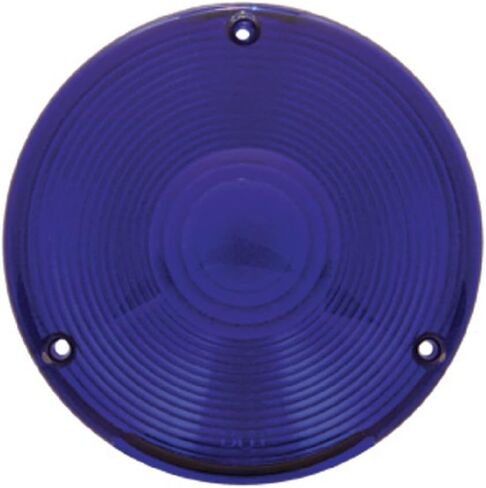 C2W Replacement Lens 4" Round Blue Plastic 3 Screw Peterbilt Fits Kenworth Freightliner in Kuwait