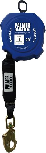 Palmer Safety SRD 8 FT. Self Retracting Lifeline I Lightweight SRL with Web Small Steel Snap Hook I OSHA ANSI Industrial Roofing Tool Personal Fall Arrest Protection Safety Yoyo in Kuwait