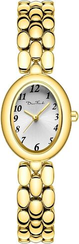 Diaofendi Women’s Gold Quartz Watch Updated Small Luxury Wristwatch with Stainless Steel Band, Stylish Casual Bracelet, and Included Tools in Saudi Arabia