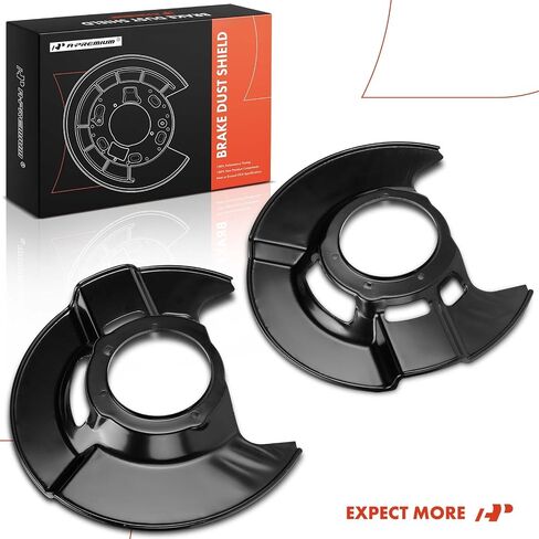 A-Premium الأمامي السائق ودرع غبار الفرامل الجانبي A-Premium متوافق مع نماذج Honda-Pilot 2003-2008 ، مجموعة 2-PC in Kuwait