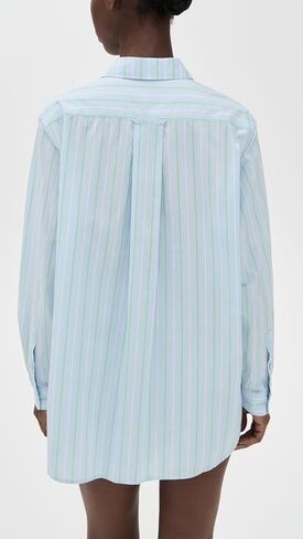 Lunya Women's Airy Cotton Curved Hem Long Sleeve Boxer PJ Set in Saudi Arabia