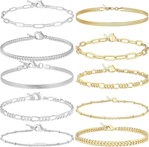 MAGIDOVE 10PCS Anklet Bracelet for Women, Bracelet for women in Kuwait