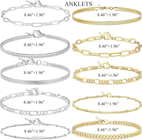 MAGIDOVE 10PCS Anklet Bracelet for Women, Bracelet for women in Kuwait