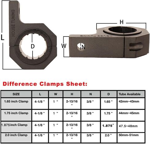 Roll Bar Clamp 1.125 inch (1 1/8"),1.25 inch (1 1/4"),1.5 inch (1 1/2"),Roof Rollcage Holder for LED Light bar,Fog Lights,Wips,Windows,Cube Lights Mount (Pack of 2) in Saudi Arabia