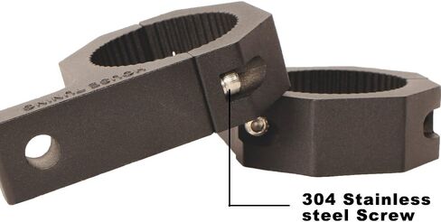 Roll Bar Clamp 1.125 inch (1 1/8"),1.25 inch (1 1/4"),1.5 inch (1 1/2"),Roof Rollcage Holder for LED Light bar,Fog Lights,Wips,Windows,Cube Lights Mount (Pack of 2) in Saudi Arabia