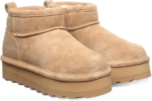 Bearpaw Retro Shorty Youth Boot | شباب الحذاء في الكاحل | زلة الشباب على الحذاء | الحذاء الشتوي مريح in Saudi Arabia
