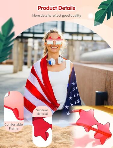 9 Pack Star Kids Sunglasses, Rimless Sunglasses Party Favors, Colorful Sunglasses for Women, Girls, Boys, Unisex Party Glasses Party Supplies for Birthday, Beach, Pool, Outdoors in Saudi Arabia