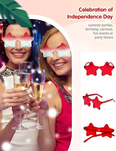 9 Pack Star Kids Sunglasses, Rimless Sunglasses Party Favors, Colorful Sunglasses for Women, Girls, Boys, Unisex Party Glasses Party Supplies for Birthday, Beach, Pool, Outdoors in Saudi Arabia