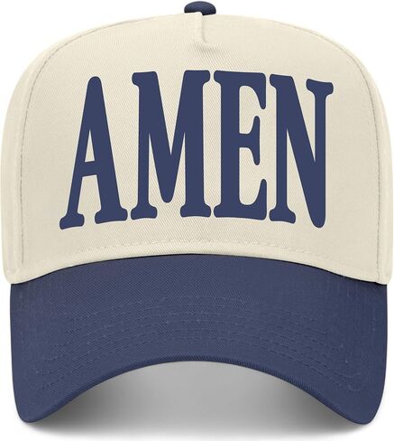Amen Vintage Trucker Hat | God Jesus | Premium Snapback Baseball Hat for Men & Women in Saudi Arabia