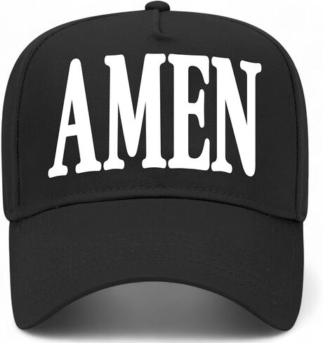 Amen Vintage Trucker Hat | God Jesus | Premium Snapback Baseball Hat for Men & Women in Saudi Arabia