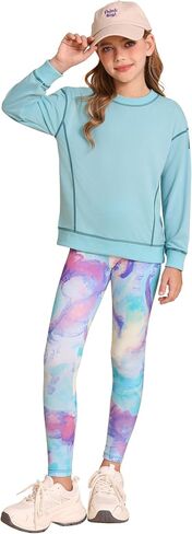 GRACE KARIN Girls Sweatshirt Leggings Set 6-14Y Fall Athletic Outfit Teen Fashion Clothes Set in Saudi Arabia