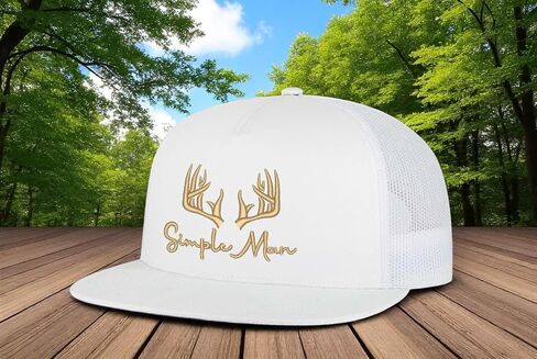 Goozler Simple Man Outdoors للجنسين القابلة للتعديل القابلة للتعديل قبعة المطرزة قبعة الصيد النسائية الصيد in Saudi Arabia