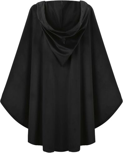yolsun Renaissance Cloak for Women, Medieval Hooded Cape Halloween Medieval Costume Women Witch Wizard Cloak in Saudi Arabia
