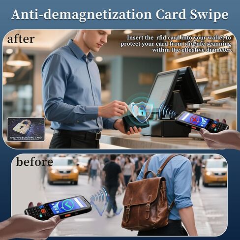RFID Blocking Card, Contactless Bank Debit Credit Card Passport Protector, One Blocked Card Protects Entire Wallet Purse, ID/IC ATM Card Blocking for Wallet Protection(10 Pack) in Kuwait