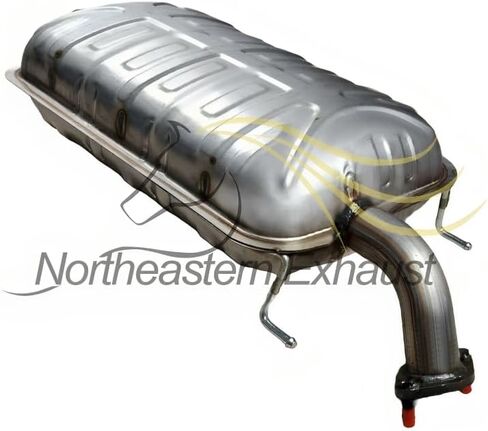 Resonator Tail Pipe fits Kia Sorento 2008-2009 3.3L, 2007-2009 3.8L | 409 Stainless Steel | Northeastern Exhaust | Free Gasket in Kuwait