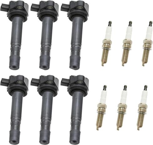 Direct Ignition Coil & Platinum Spark Plugs Kit Replacement Parts For 2016-2021 Honda Pilot 3.5L in Saudi Arabia