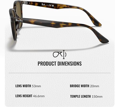 Ray-Ban RB4259 Phantos Shape Sunglasses With Eyewear Kit Bundle - High Bridge Fit - Ideal Formal and Casual Wear Retro Sunglasses in Saudi Arabia