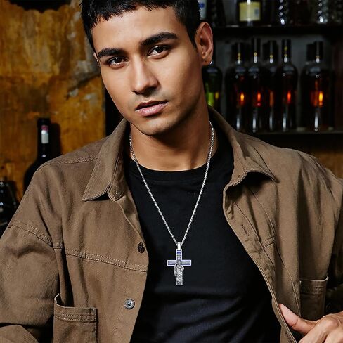 St Dymphna Necklace for Men Women,925 Sterling Silver St Dymphna Necklace Religious Protector Amulet St Dymphna Medal Jewelry Catholic Gife for Men Women in Kuwait