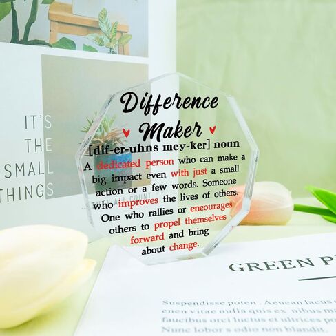 Thank You Appreciation Gifts For Women Boss Teacher Best Special Friend Gifts Stocking Stuffers Thanksgiving Decor Acrylic Plaque Paperweight in Kuwait