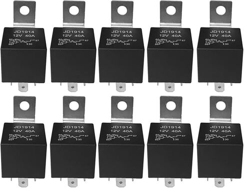 10 Pcs 5 Pin 12V Relay Switch (SPDT) (30/40 Amp) 12 Volt Automotive Relay for Automotive Fans in Saudi Arabia