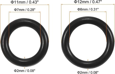 MECCANIXITY Nitrile Rubber O-Rings 30mm 34mm OD 20mm 24mm ID 5mm Thick Seal Gasket, Black 20in1 Set in Saudi Arabia
