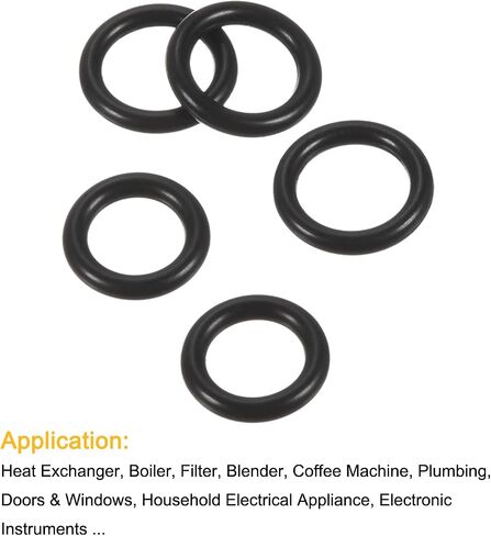 MECCANIXITY Nitrile Rubber O-Rings 30mm 34mm OD 20mm 24mm ID 5mm Thick Seal Gasket, Black 20in1 Set in Saudi Arabia