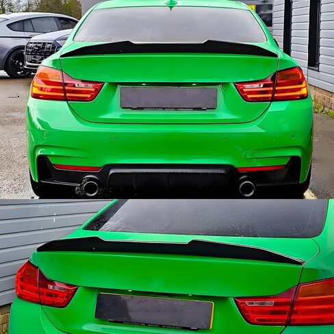 جناح المفسد الجذع الخلفي متوافق مع BMW F32 4 Series 428i/ 430i/ 435i/ 440i/ M4 2-Door Coupe 2014-2020 ، Gloss Black PSM Duckbill Decklid Lip Accessories in Saudi Arabia