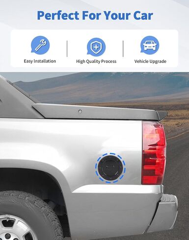 Black Fuel Tank Filler Cap Cover Decoration for 2007-2013 Chevy Avalanche Suburban Tahoe & GMC Yukon Fuel Gas Tank Cap Door Cover(B) in Saudi Arabia