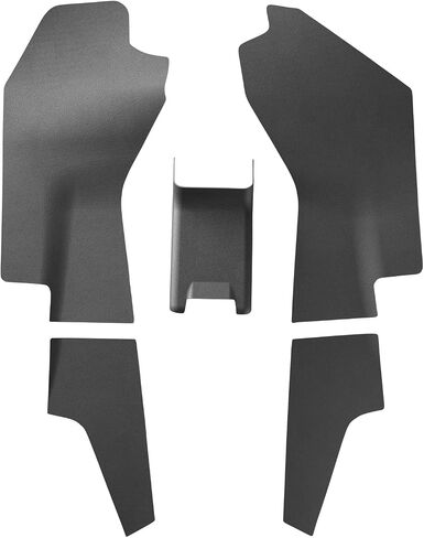 LUCKEASY 5pc Front & Rear Center Console Anti-Kick Pad for Tesla Model Y Juniper 2026 2025 New Durable TPE Black Scratch-Proof Removable for Model Y Accessories in Saudi Arabia