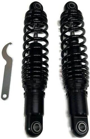 (2) Black 13 "صدمات التعليق الخلفي لعام 1994-2023 Harley Davidson Road King in Saudi Arabia