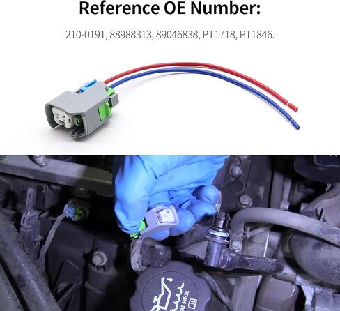 88988313 Fuel Injector Connector Compatible with General Motors LS2 LS3 LS7 and LS9 GM Motors, Buick Cadillac Chevrolet Chevy GMC Oldsmobile Pontiac Torrent Saturn Aura Replaces 210-0191 in Saudi Arabia