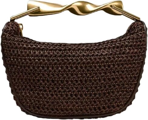 Bohemia Straw Beach Bag Women Macrame Shoulder Hobo Tote Handbag Travel Summer Beach Bags Top-handle Crossbody Purse 2025 in Kuwait