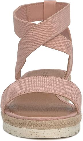 Lucky Brand Women's THIMBA Wedge Sandal, Black, 9 in Saudi Arabia