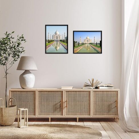 PHAREGE 4 حزمة إطار صورة مجمعة 5x7 5 فتحات، 12x15 إطار ملصق أسود مجموعة من 4، عرض صور زفاف عائلية أفقية أو عمودية على الحائط in Kuwait